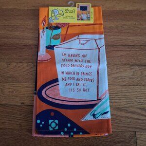 Dish Towel by Blue Q I am having an affair with a food delivery guy